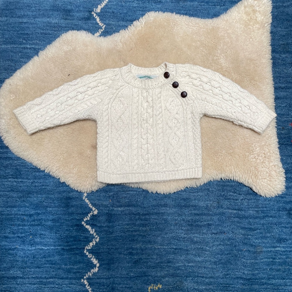 Aran Crafts Irish knit wool sweater 12-18 months
